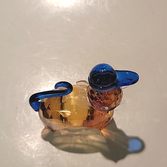 CRYSTAL CATS WITH HAT BASEBALL CAT - Picture 7 of 10